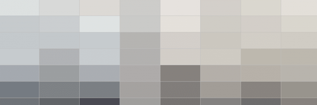 Color Family of gray paint