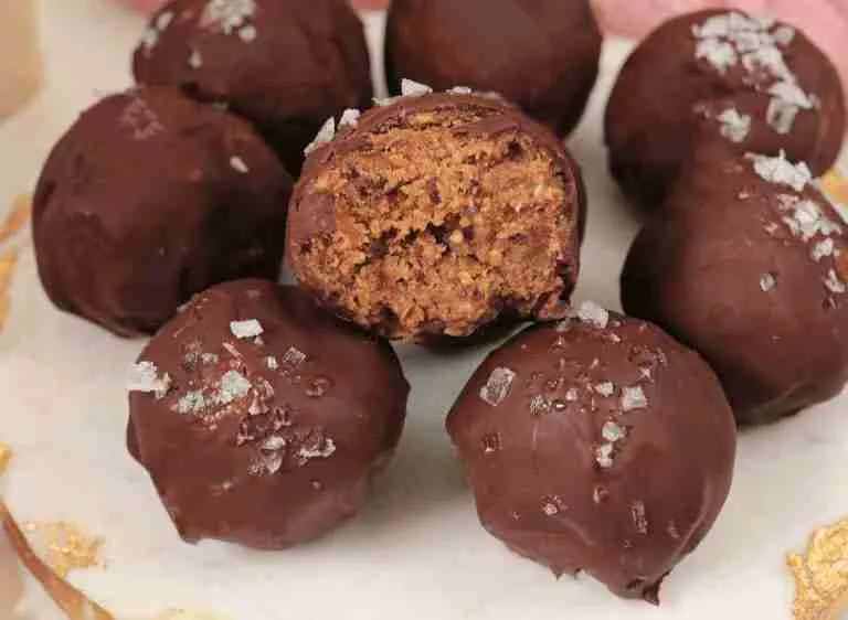 Chocolate Dipped Protein Truffles with Sea Salt Recipe
