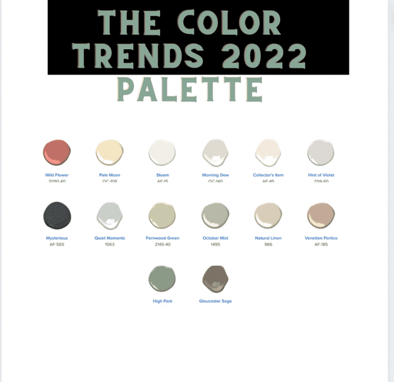 2022 Paint & Color Palette Of The Year