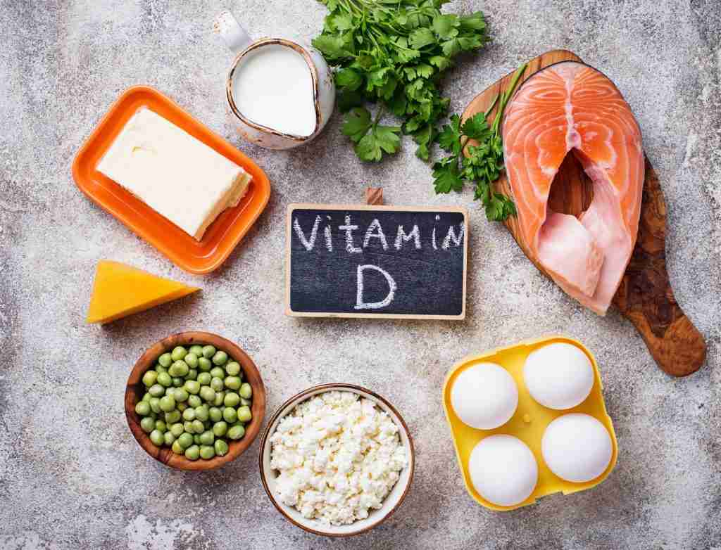 Healthy foods containing vitamin D