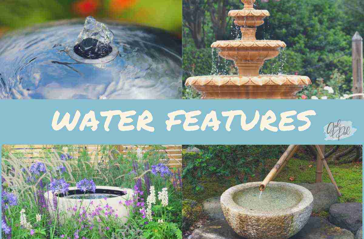 No noise pollution in a garden with a water feature