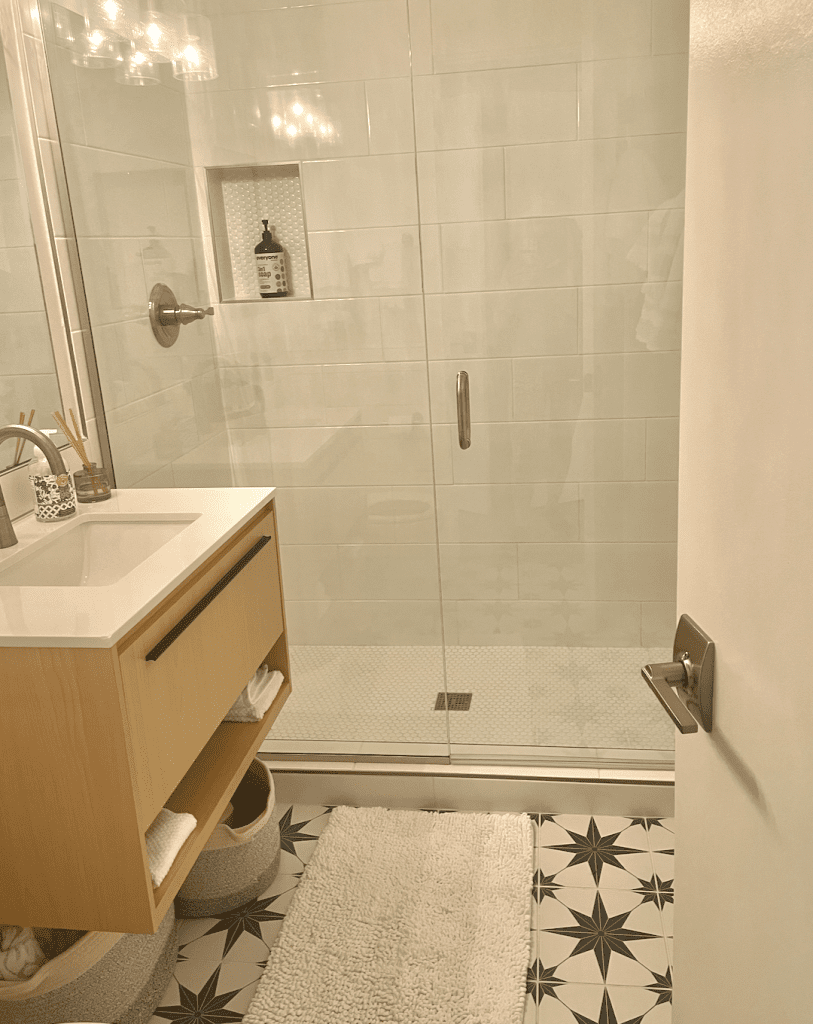 Updated bathroom- mid century modern