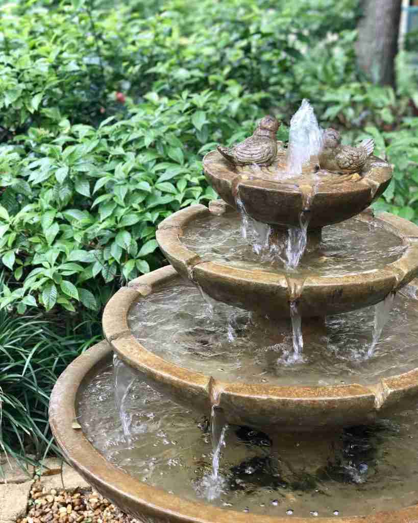 Large outdoor water fountain