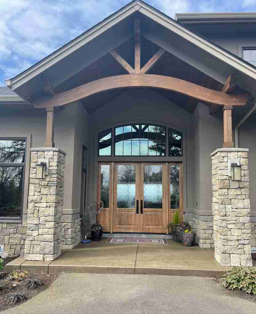 Timber Home Main Entrance
