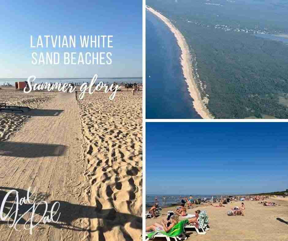 Latvian white sand beaches