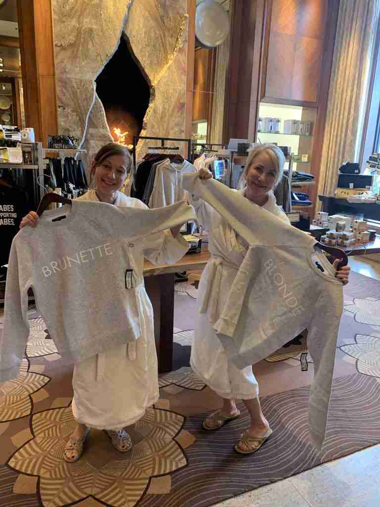 two women in Sun Valley Spa