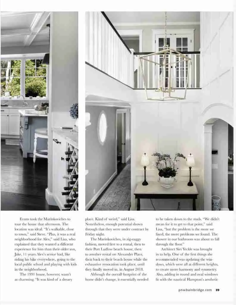 Bainbridge island home in magazine