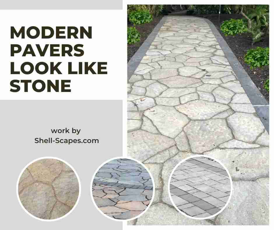 Modern pavers that look like stone