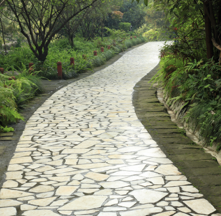 Flagstone walkway