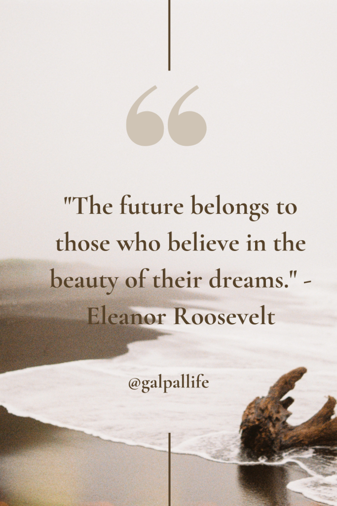 The future belongs to those who believe in beauty