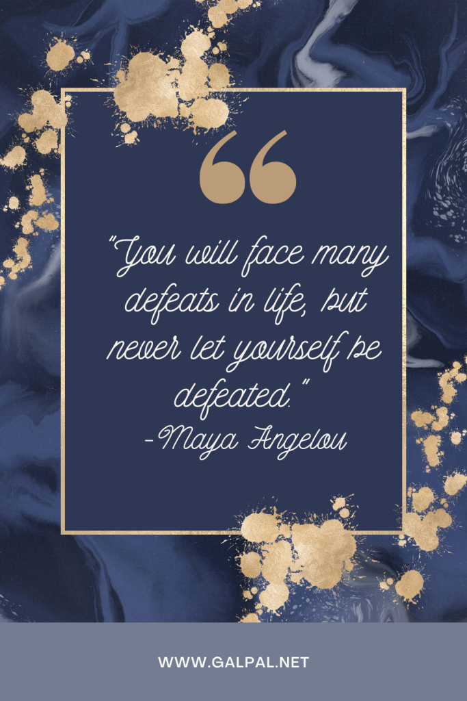 you will face many defeats in life quote