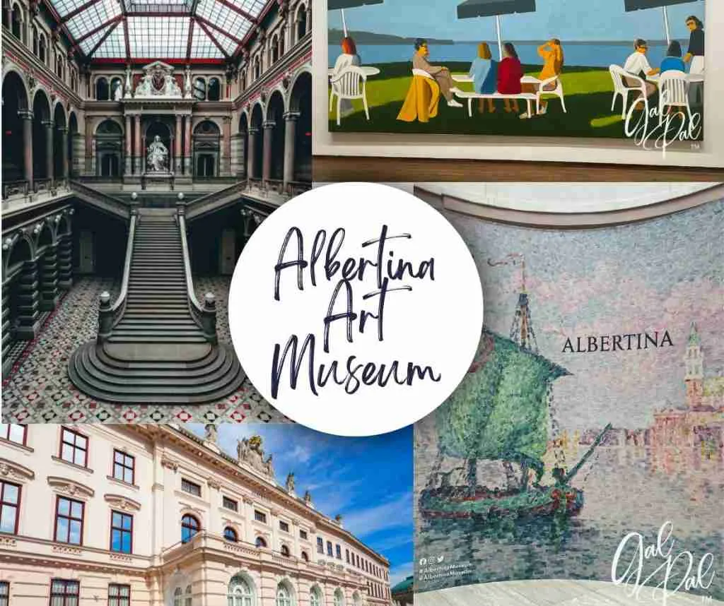 Collage of the Albertina Art Museum