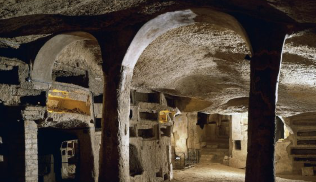 the catacombs under St. Stephens church in Vienna 