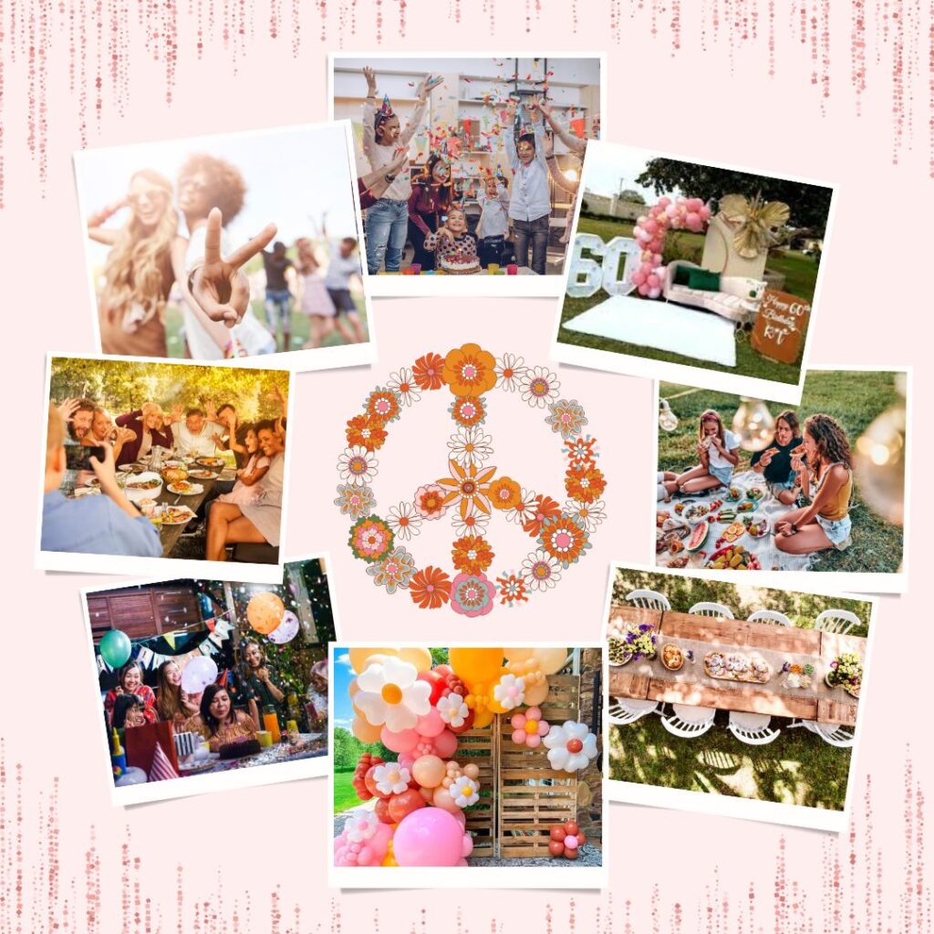 60th birthday party themes and ideas. Thanksgiving boho party