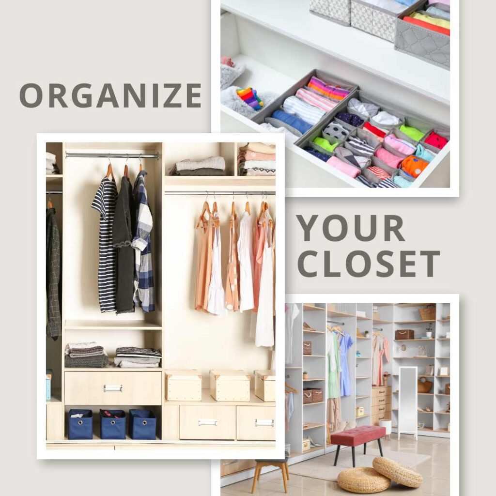 how to organize your closet space?