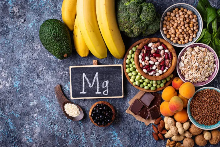 Assortment of food containing magnesium