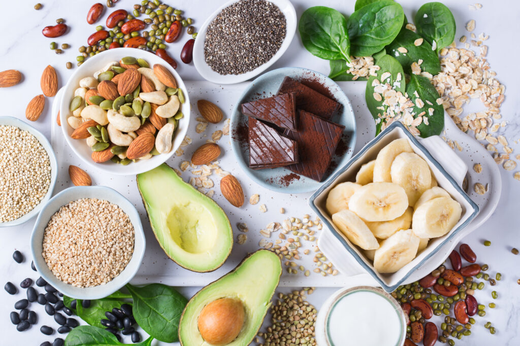 Food rich in magnesium, healthy eating and dieting