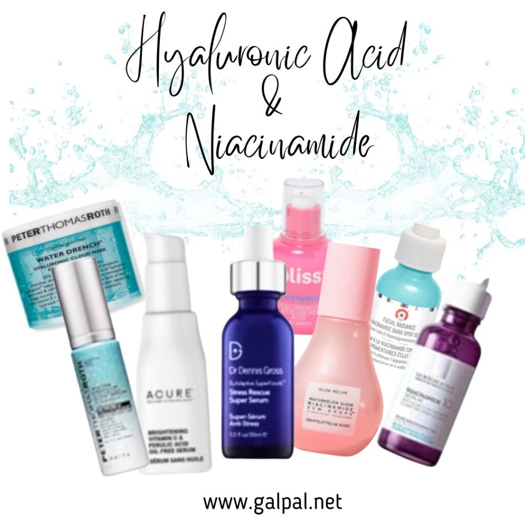 The best products that contain hyaluronic acid and niacinamide to plump and protect the skin