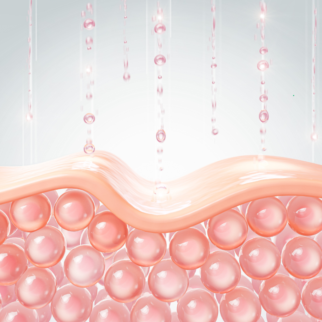 Plumping the skin with hyaluronic acid 