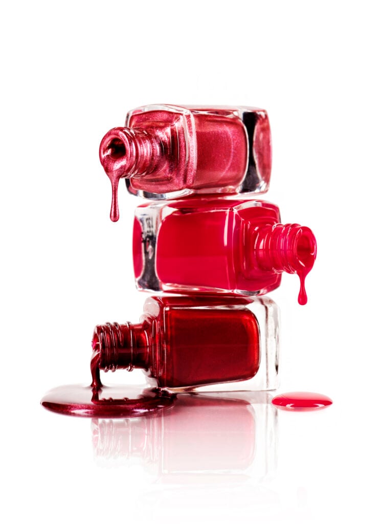 Dripping nail polish