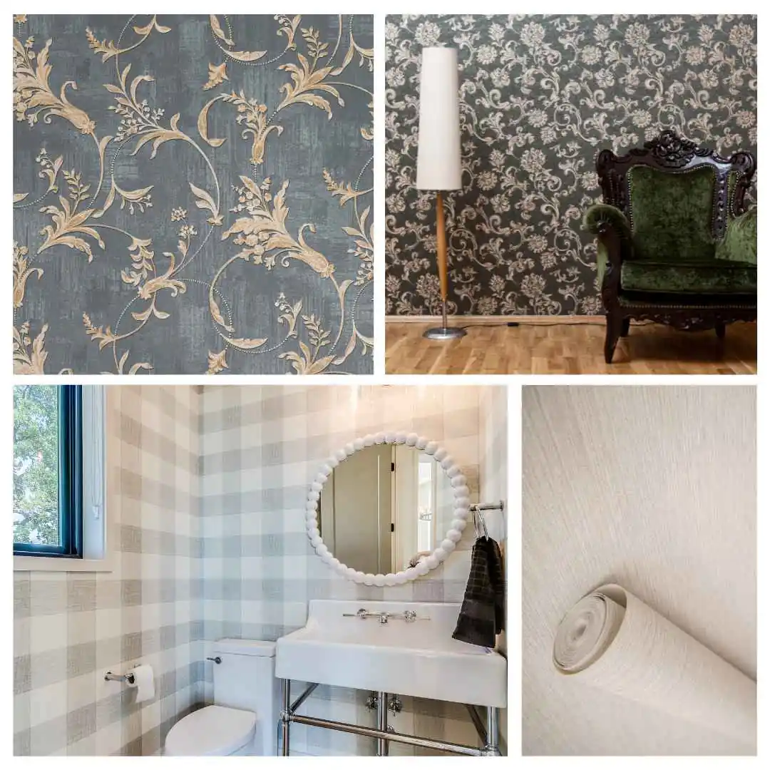 Peel and stick wallpaper and traditions glue application type of wallpaper