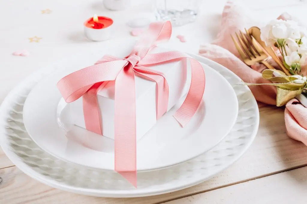Festive table setting.