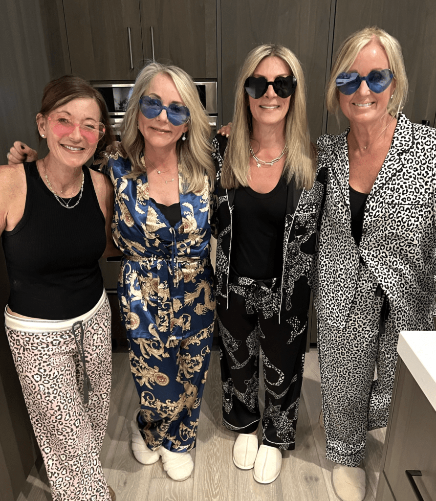 pj party with gal pals