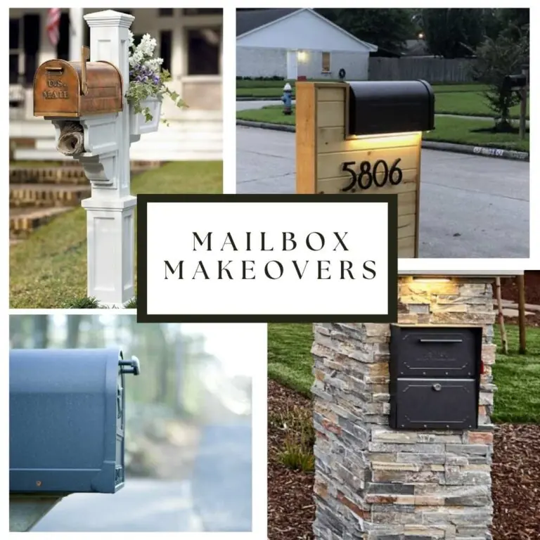 Mailbox makeovers- DYI mailbox makeovers for curb appeal