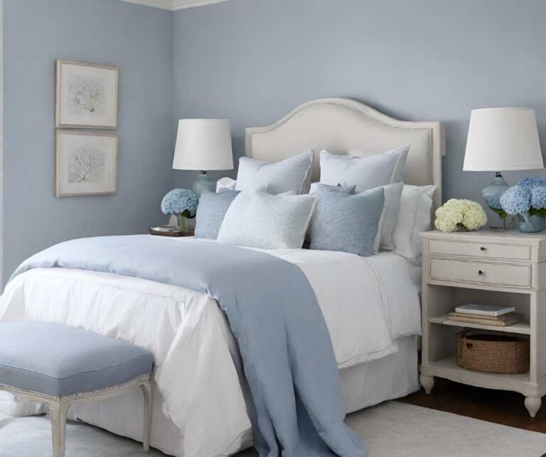 Sherwin Williams upward paint color in bedroom