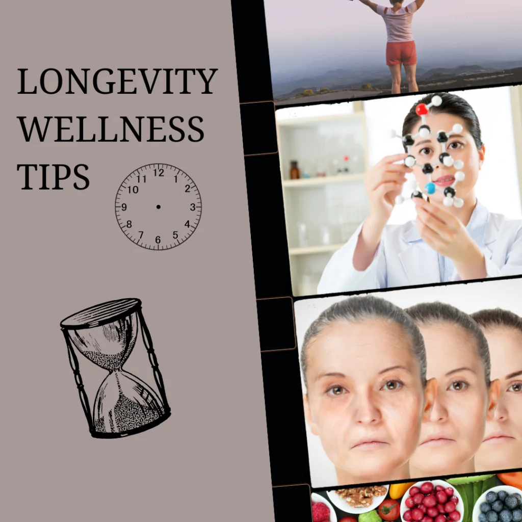 Longevity Wellness Tips graphic