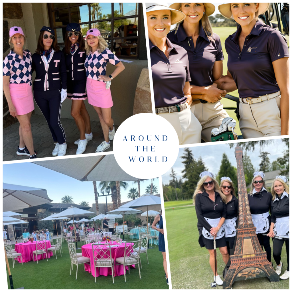 Around the world golf tournament outfits for lady golfers