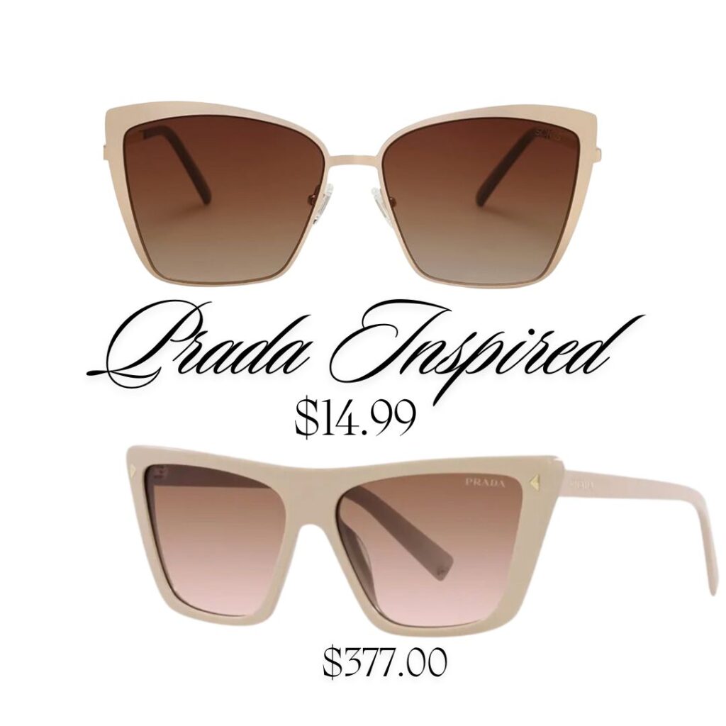 Prada sunglasses vs. Prada Dupes