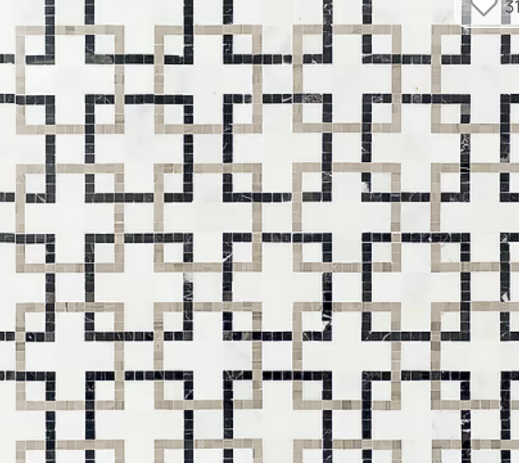 Waterjet mosiac tile