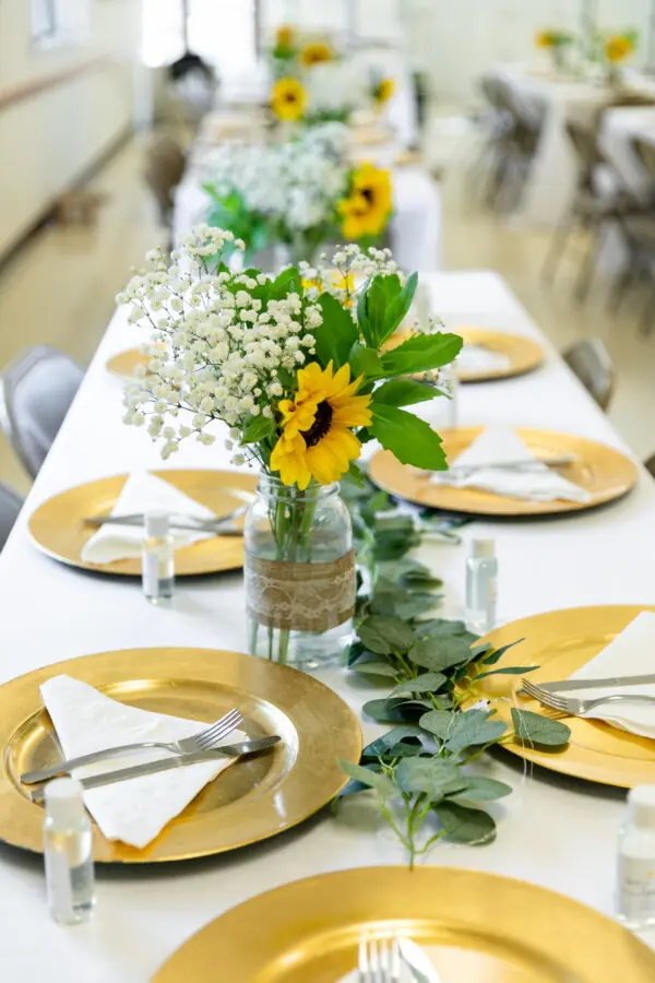 Mason jar centerpieces