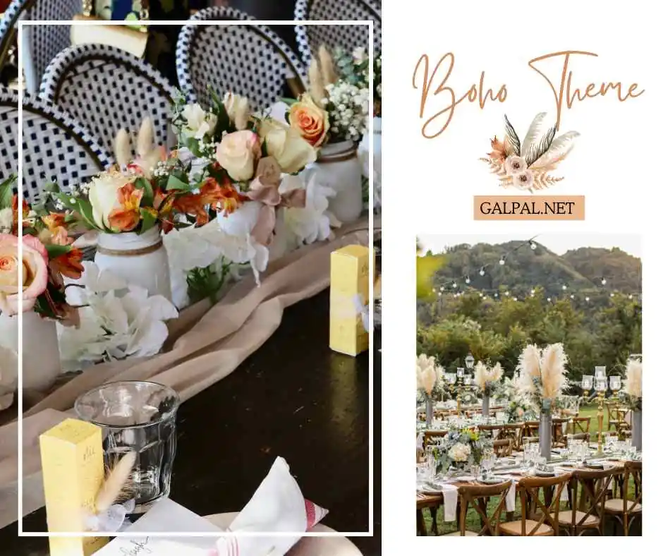 Boho themed party and events -centerpiece ideas