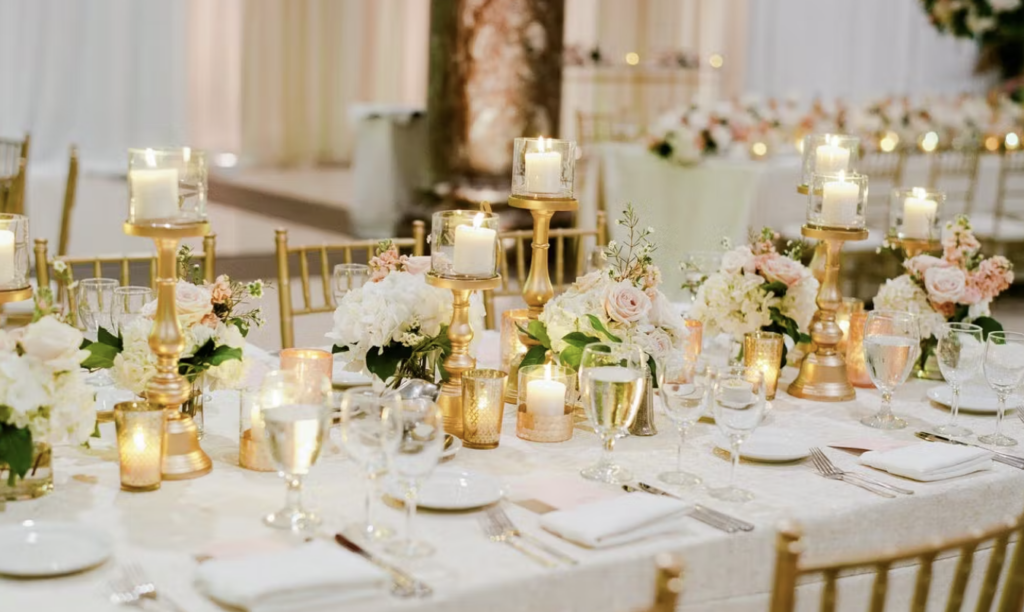 Glamorous Gold Centerpiece Ideas
