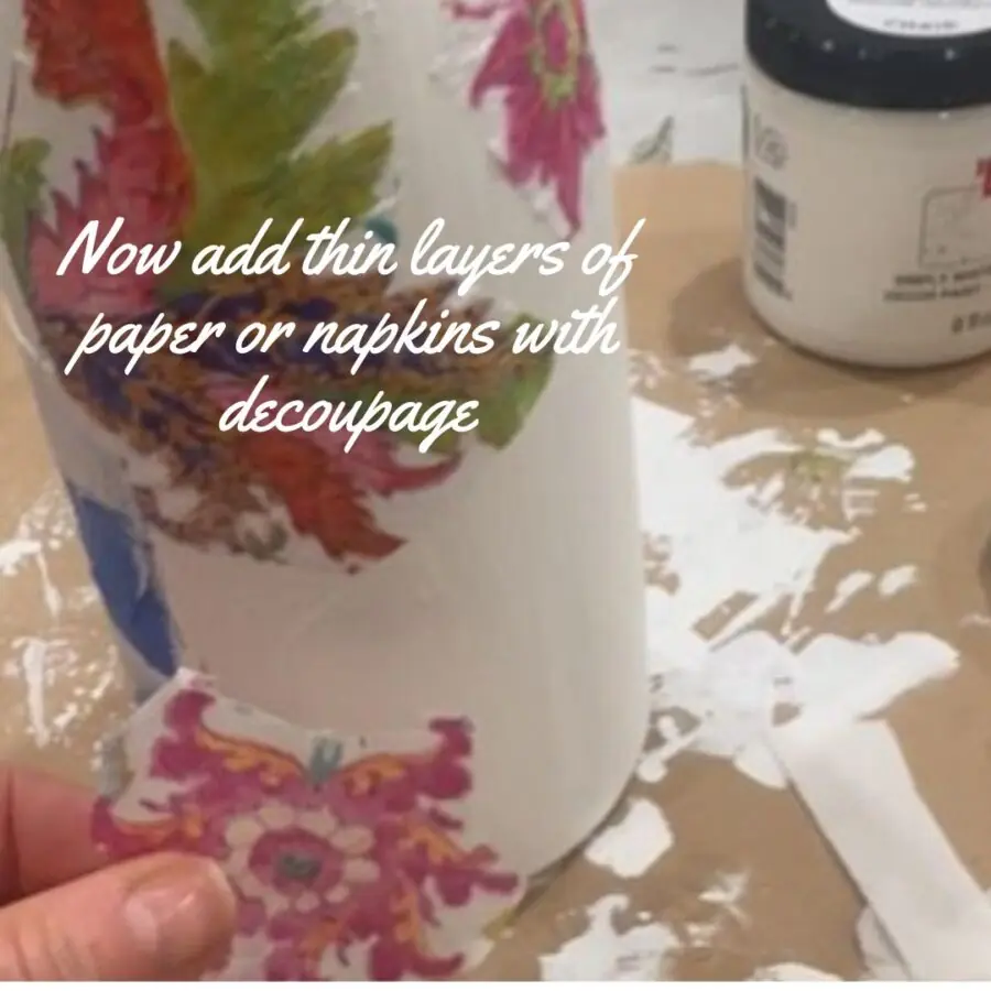 How to decoupage a bottle