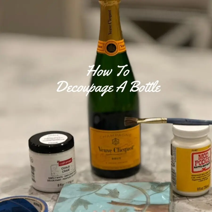 How to decoupage a bottle