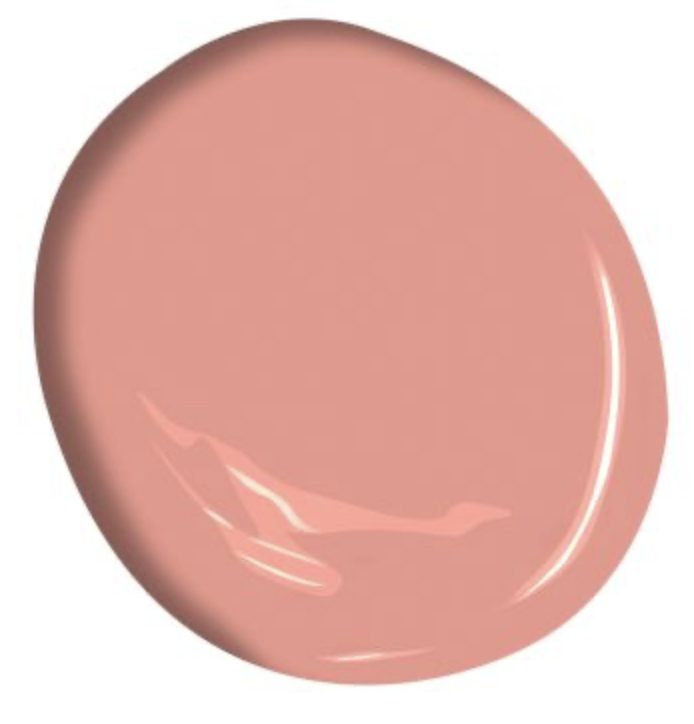 Dollop of paint of passion fruit paint color