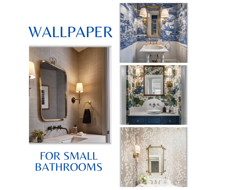 Wallpaper Ideas for small bathrooms