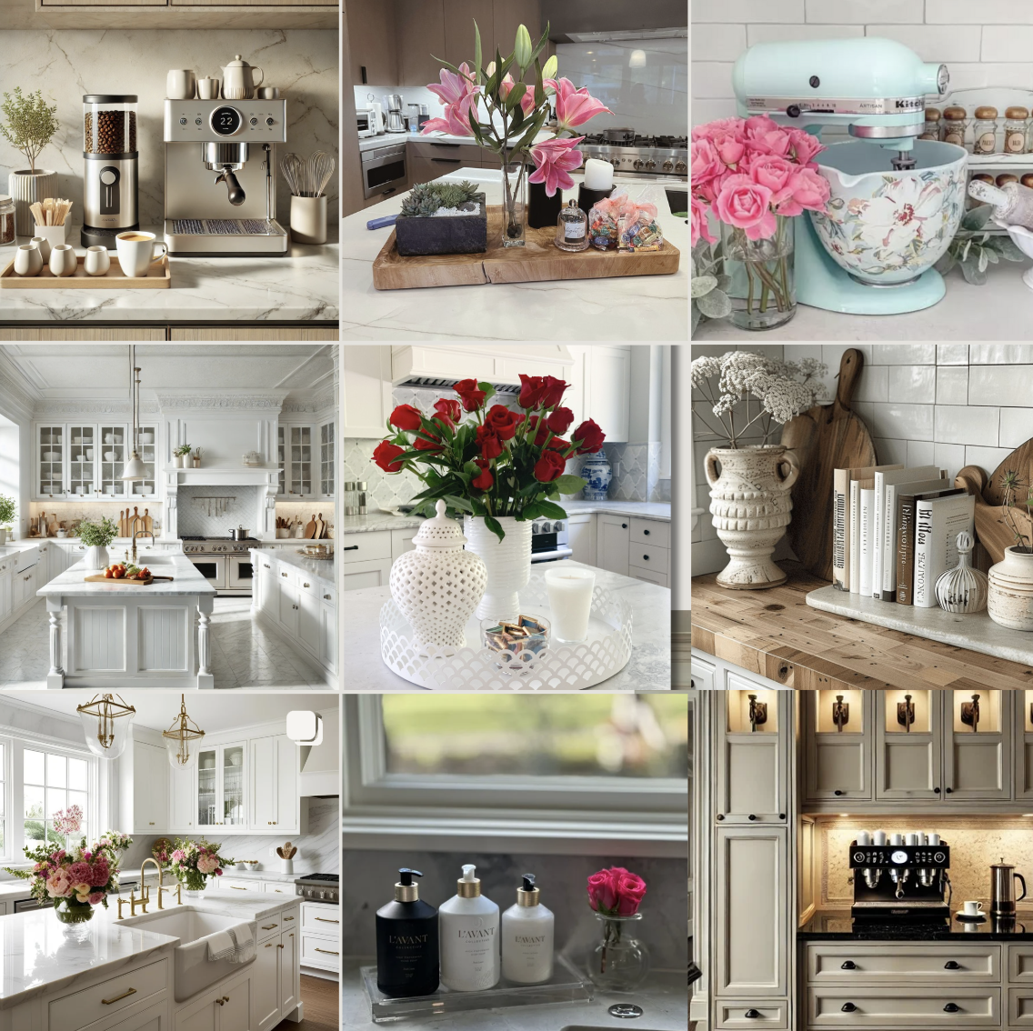 Ideas To Style Kitchen Countertop Areas With Decor