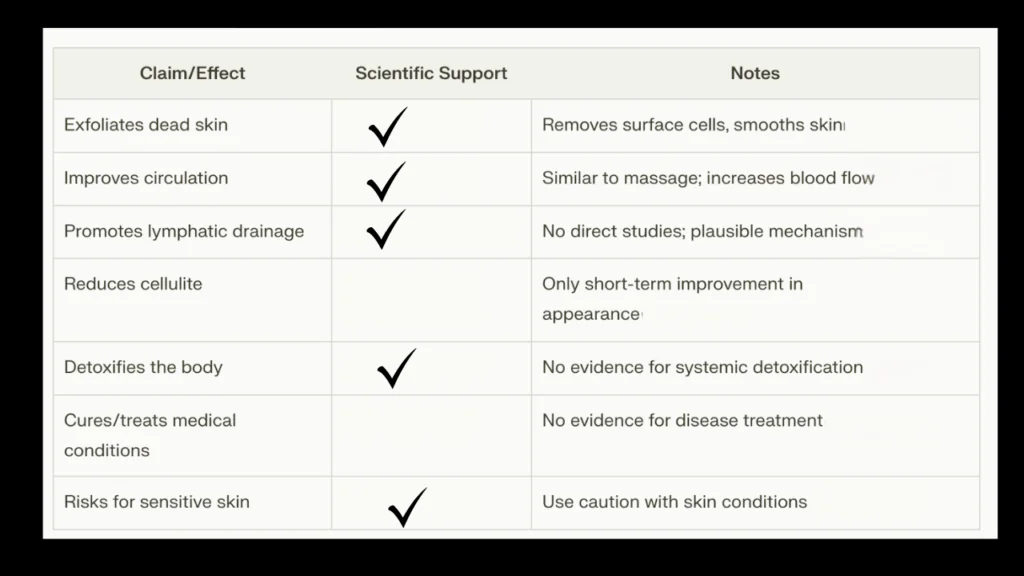 The benefits of dry brushing