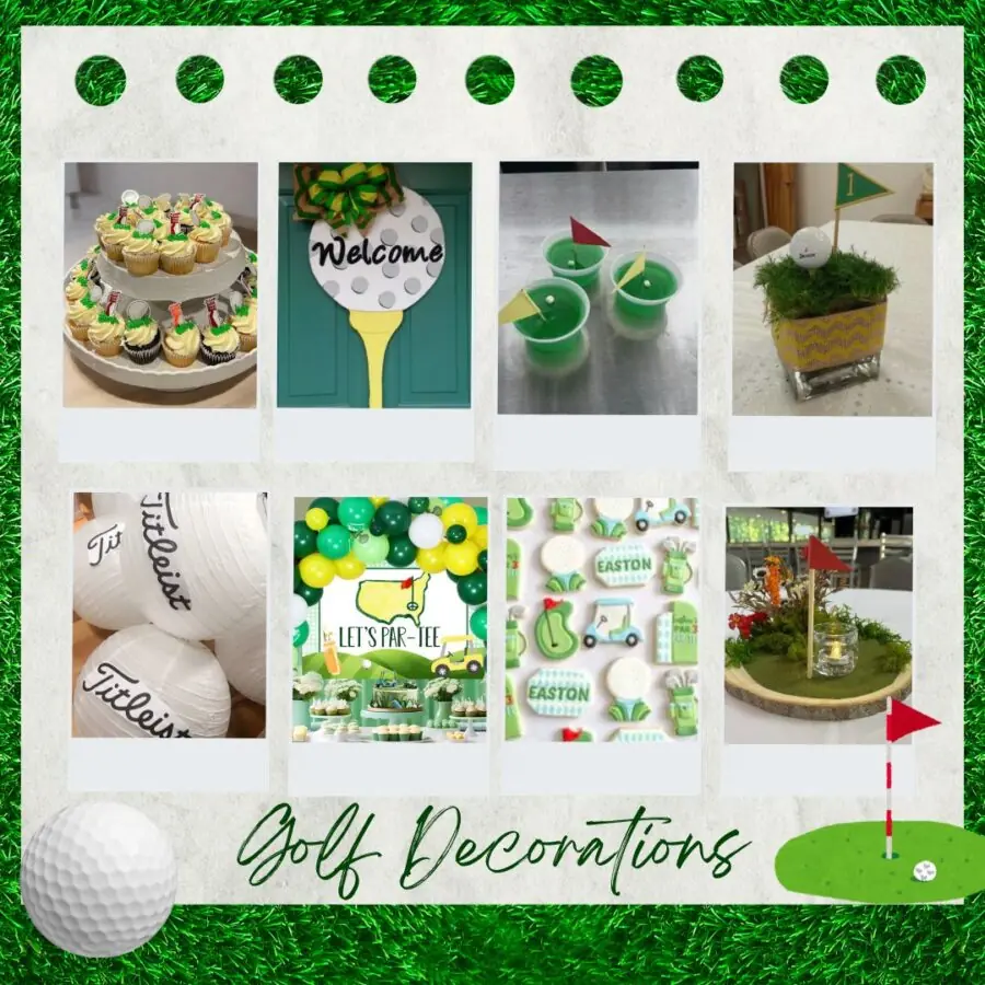 Various golf decorations