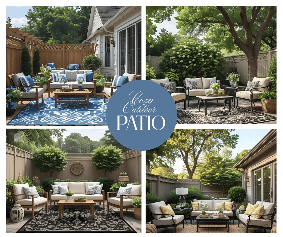 Cozy and comfortable outdoor patio looks