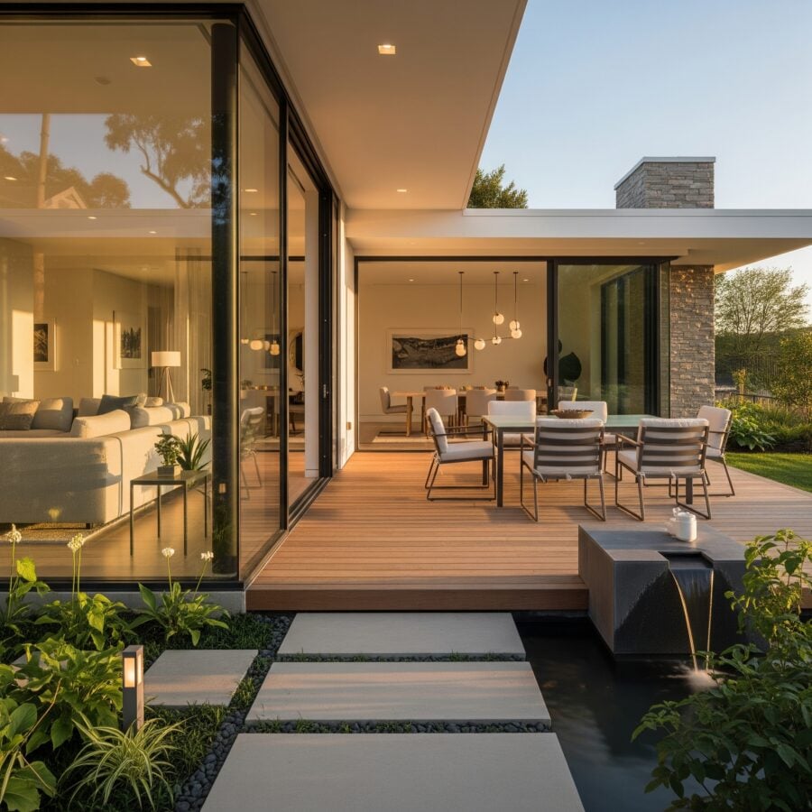 Outdoor Patio Design For indoor-outdoor living room
