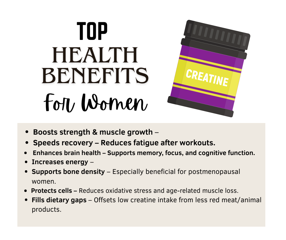 top benefits of creatine for women 