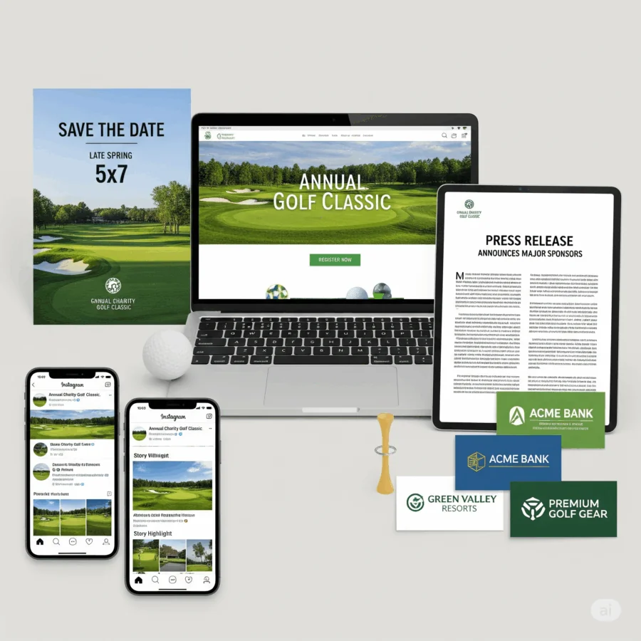 how to promte a golf tournament 