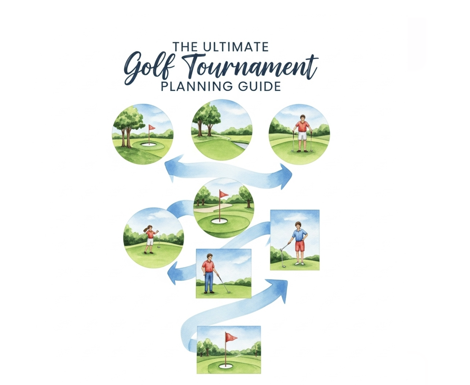 The ultimate golf tournament planning guide graphic
