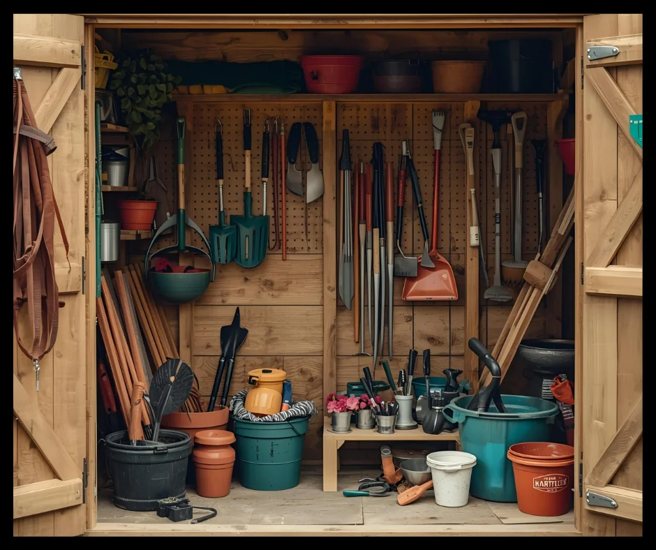 Organized planting shed