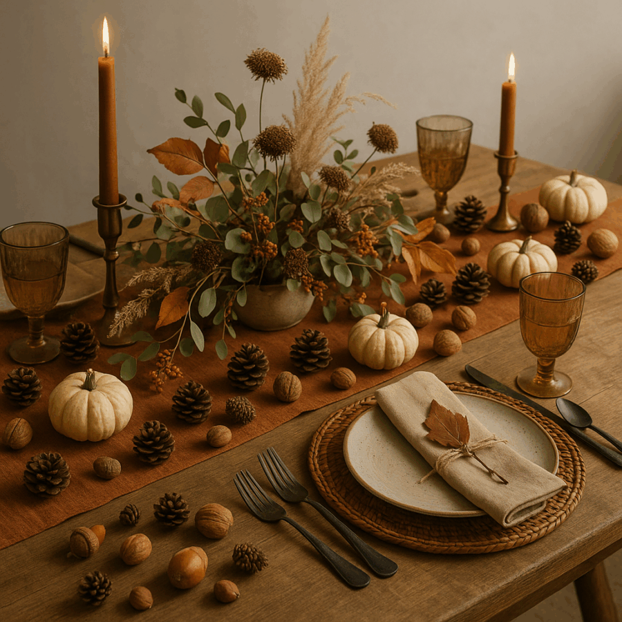 Rustic Fall Tablescape Ideas